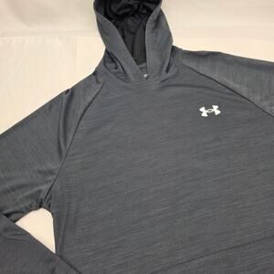 Under Armour Mens Medium Gray Loose Fit Hooded Performance Pullover Hoodie